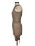 Shein Solid Tan Casual Dress Size 4 - photo 5