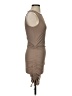 Shein Solid Tan Casual Dress Size 4 - photo 4