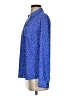 The Limited 100% Polyester Polka Dots Blue Long Sleeve Blouse Size S - photo 5