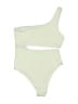 Unbranded Solid Ivory One Piece Swimsuit Size S - photo 2