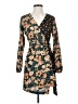 Zara Basic Print Teal Cocktail Dress Size XS - photo 1