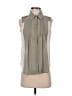 Edge Green Sleeveless Button-Down Shirt Size S - photo 1