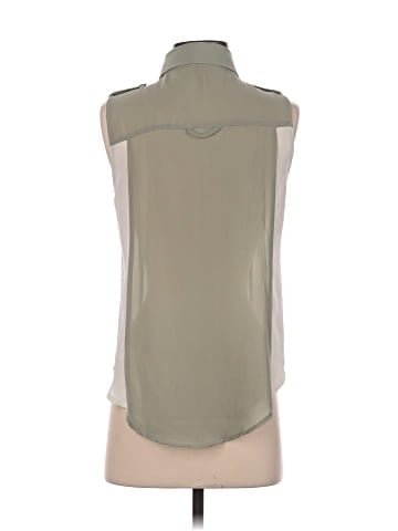 Edge Sleeveless Button-Down Shirt (view 2)