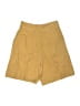 Mo:Vint 100% Ramie Solid Gold Tan Shorts Size XS - photo 2