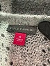 Vince Camuto Chevron-herringbone Gray Silver Pullover Sweater Size M - photo 7