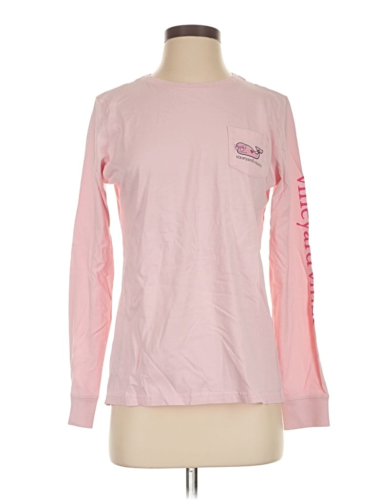 Pre-owned Vineyard Vines Long Sleeve T-shirt In Pink