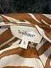 Böhme Animal Print Orange Short Sleeve Blouse Size S - photo 7