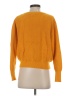 Elodie Solid Yellow Pullover Sweater Size S - photo 2