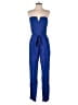 Forever 21 100% Rayon Color Block Blue Jumpsuit Size M - photo 1