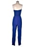 Forever 21 100% Rayon Color Block Blue Jumpsuit Size M - photo 2