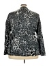 Sunny Leigh Animal Print Gray Kimono Size 3X - photo 2