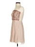 Windsor 100% Polyester Tan Cocktail Dress Size S - photo 5