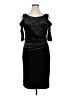 Connected Apparel Black Cocktail Dress Size 14 - photo 1