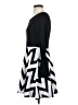 La Ropas Chevron-herringbone Black Casual Dress Size S - photo 5