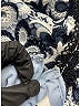Self-Portrait Paisley Ivory Blue Casual Dress Size 4 - photo 12