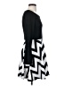 La Ropas Chevron-herringbone Black Casual Dress Size S - photo 4