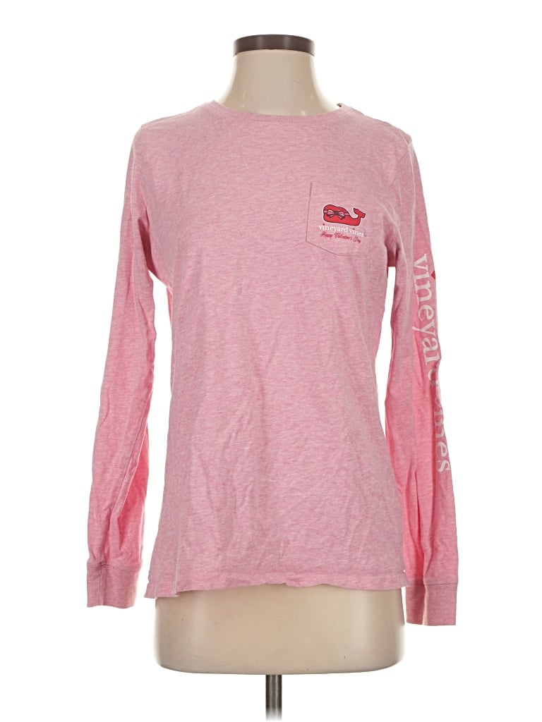 Pre-owned Vineyard Vines Long Sleeve T-shirt In Pink