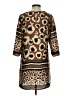 Creation L 100% Polyester Animal Print Brown Casual Dress Size 4 - photo 2