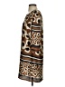 Creation L 100% Polyester Animal Print Brown Casual Dress Size 4 - photo 5