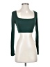 Shein Green Long Sleeve Top Size 2 - photo 1