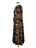 Messini Paisley Brown Black Casual Dress Size S - photo 5