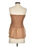 Open Edit 100% Elastic Brown Sleeveless Blouse Size XS - photo 2