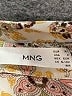 MNG 100% Viscose Paisley Yellow 3/4 Sleeve Blouse Size 2 - photo 7