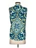 Aqua 100% Polyester Teal Sleeveless Blouse Size S - photo 2