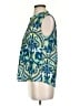 Aqua 100% Polyester Teal Sleeveless Blouse Size S - photo 5