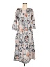 Unbranded Print Gray Casual Dress Size M - photo 1
