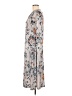 Unbranded Print Gray Casual Dress Size M - photo 5