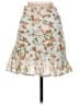 2Bella 100% Polyester Floral White Casual Skirt Size S - photo 2