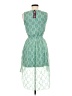 Assorted Brands 100% Polyester Paisley Green Cocktail Dress Size 8 - photo 2