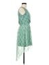 Assorted Brands 100% Polyester Paisley Green Cocktail Dress Size 8 - photo 4