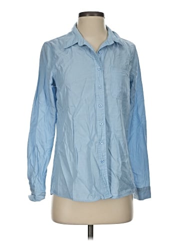Indigo Rose Long Sleeve Blouse (view 1)