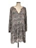 Hinge 100% Rayon Paisley Gray Casual Dress Size L - photo 1