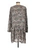 Hinge 100% Rayon Paisley Gray Casual Dress Size L - photo 2