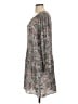 Hinge 100% Rayon Paisley Gray Casual Dress Size L - photo 5