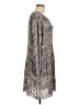 Hinge 100% Rayon Paisley Gray Casual Dress Size L - photo 4