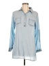 Scully 100% Viscose Blue 3/4 Sleeve Blouse Size M - photo 1