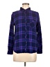 Rails 100% Rayon Plaid Blue Long Sleeve Button-Down Shirt Size M - photo 1