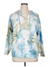 Ava James Tie-dye Blue Pullover Hoodie Size 1X - photo 1