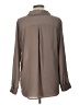 Worthington 100% Polyester Gray Long Sleeve Blouse Size L - photo 2