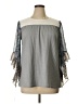 Unbranded Gray 3/4 Sleeve Blouse Size XL - photo 1
