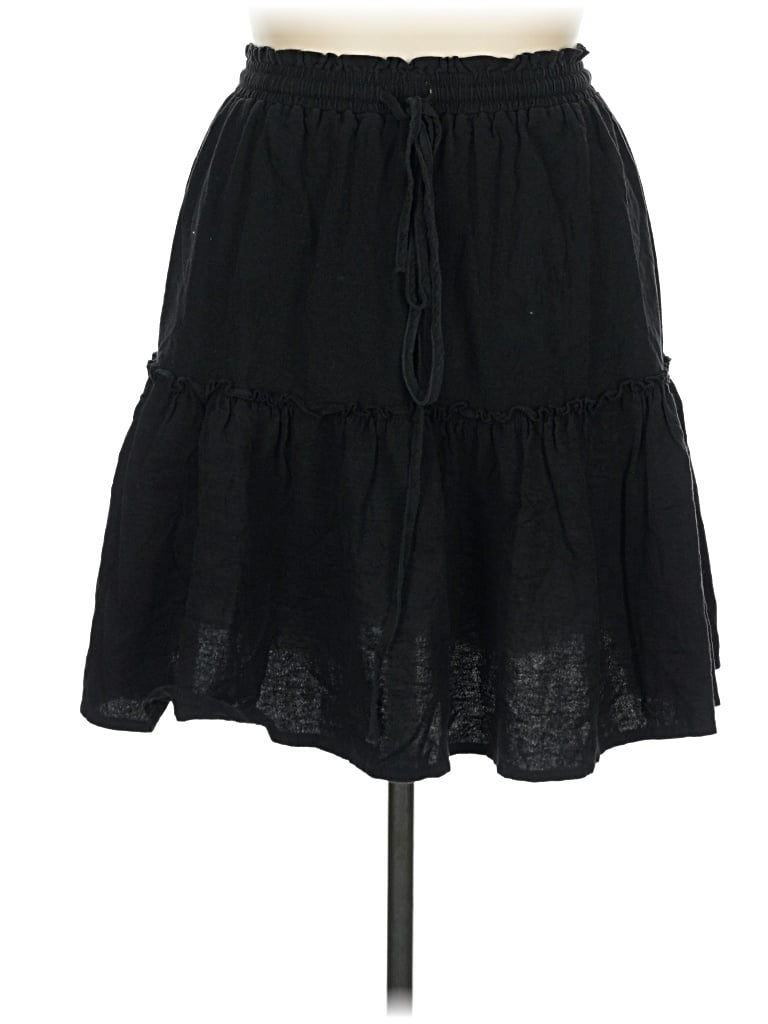 Pre-owned Unbranded Casual Skirt In Black