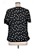 Elementz Polka Dots Black Short Sleeve Blouse Size 1X - photo 2