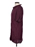 Wilfred Burgundy 3/4 Sleeve Button-Down Shirt Size S - photo 5