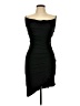 Inspired Hearts 100% Polyester Solid Black Cocktail Dress Size L - photo 1