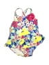 Gymboree Floral Blue One Piece Swimsuit Size 12-18 mo - photo 1