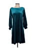 Sandra Darren Solid Teal Casual Dress Size S - photo 1